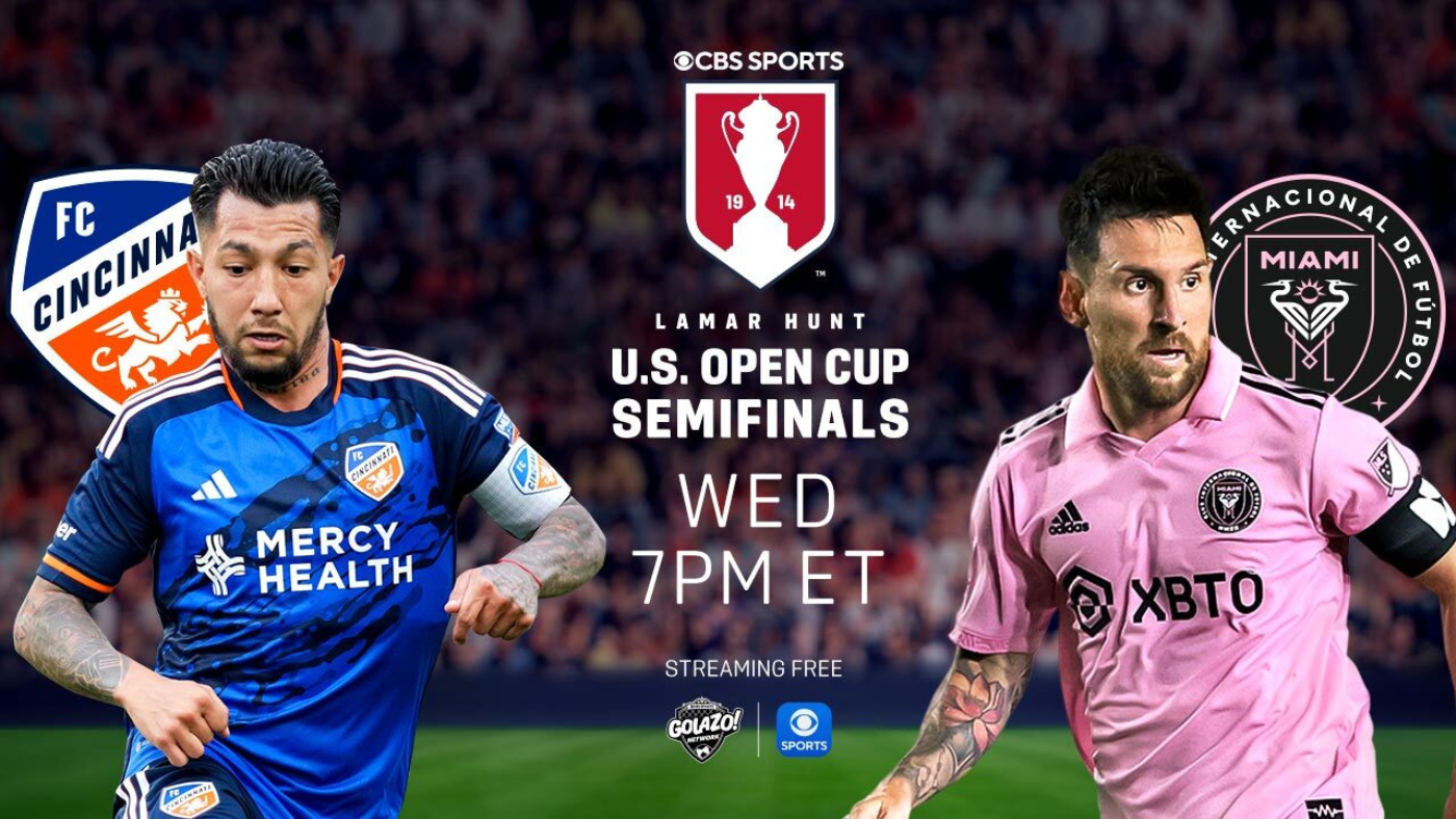 Lionel Messi’s Inter Miami to feature on CBS Sports Golazo Network’s U.S. Open semifinals coverage