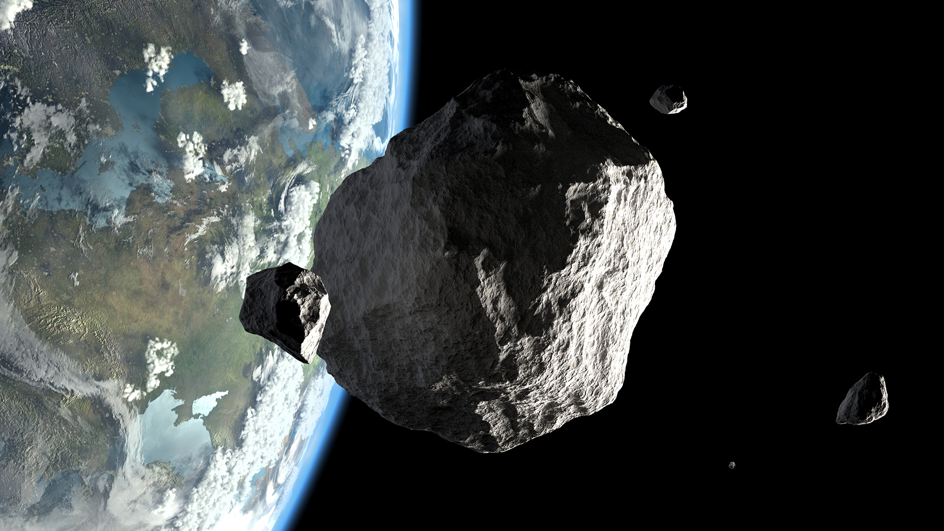 5 asteroids will skim past Earth over the next 2 days, NASA says
