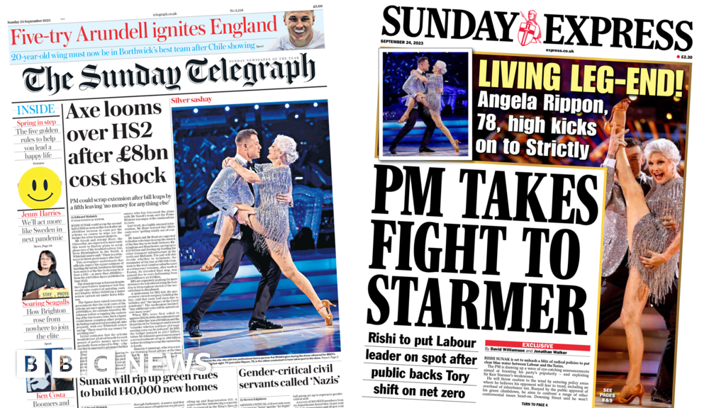The Papers: ‘Axe looms’ over HS2 as Tories plan new policies