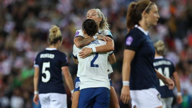 England 2-1 Scotland: Lionesses hold off fightback to win first Women’s Nations League game