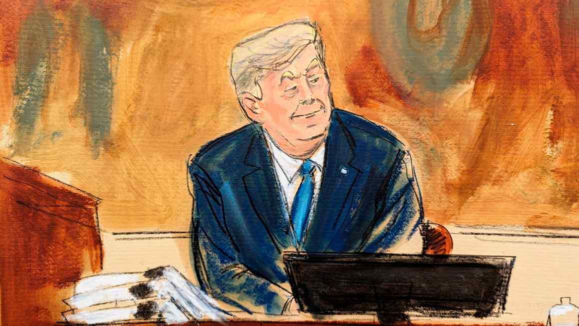 ‘It’s called politics’: Trump puts on a combative show in court testimony