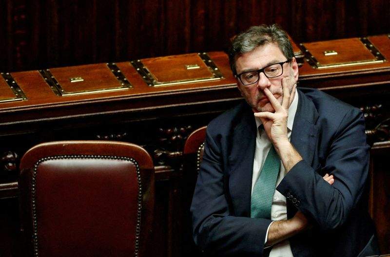 Italy govt 2023 GDP growth target could be revised downwards, Finance Minister says