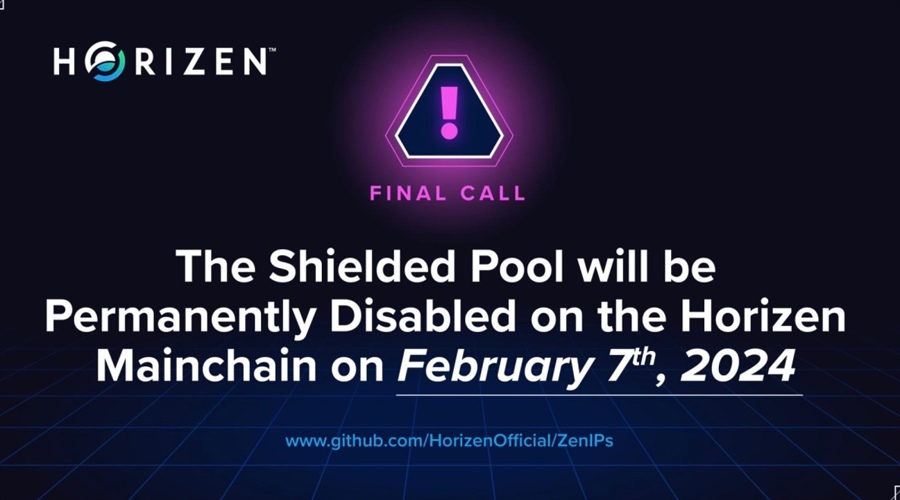 The Shielded Pool will be Permanently Disabled on the Horizen Mainchain on February 7th