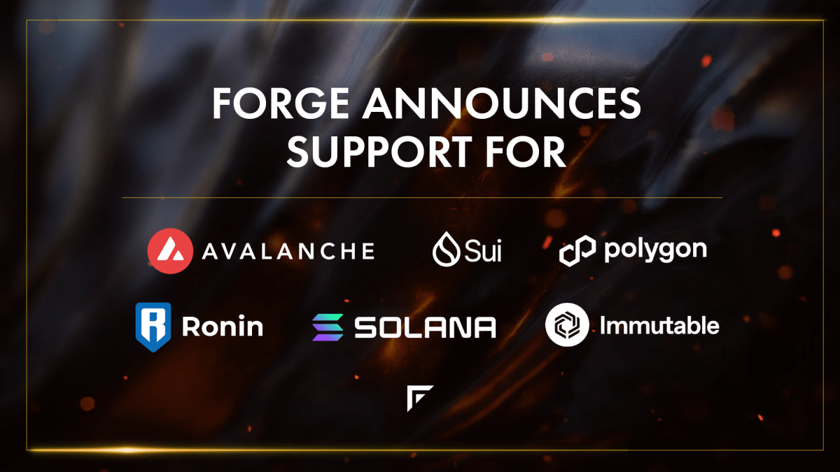 Forge adds support for Avalanche, Immutable and other protocols