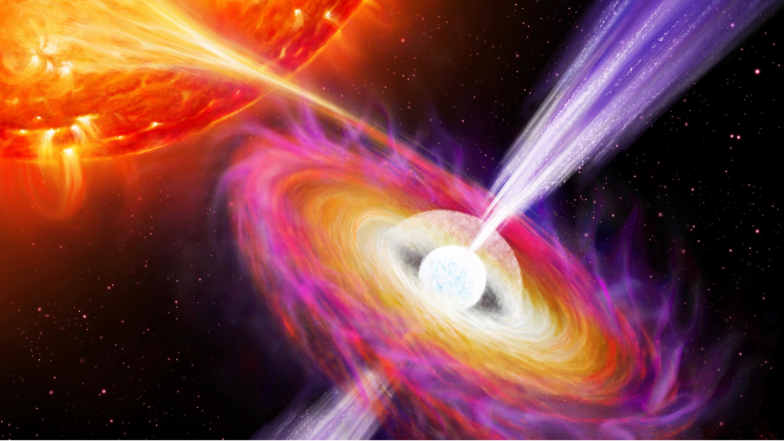 ‘Vampire’ neutron star blasts are related to jets traveling at near-light speeds
