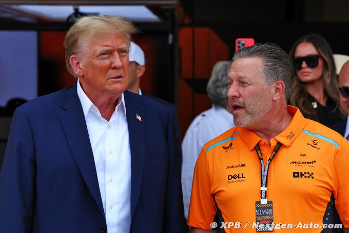 McLaren, winner Norris, defend Trump’s Miami GP visit