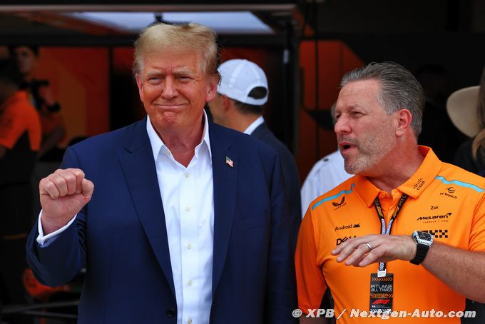 McLaren F1 justifie la présence de Trump, Norris a ‘beaucoup de respect’ pour lui