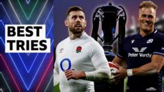 Watch best tries of Six Nations so far