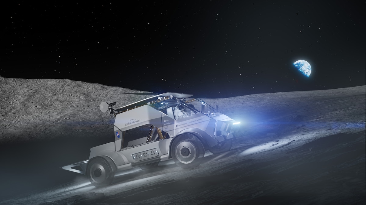 What will astronauts use to drive across the Moon?